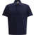 Burberry Check wool Polo SILHOUETTE BLUE