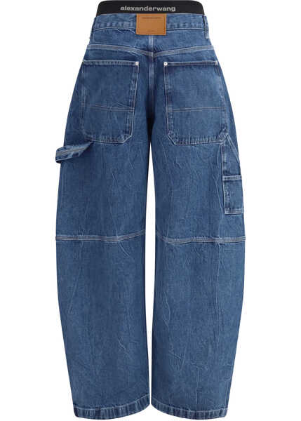 Blugi Alexander Wang Prestyled mid-rise Jeans DEEP BLUE Femei (BM 19717877) 2