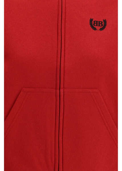 Bluze de trening Balenciaga Laurel Classic zip-up Hoodie RED/BLACK Femei (BM 19717883) 3