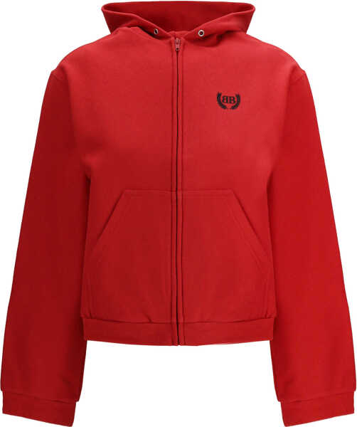 Bluze de trening Balenciaga Laurel Classic zip-up Hoodie RED/BLACK Femei (BM 19717883) 1