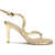 Gianvito Rossi Jungle Mamba metallic leather Sandals MEKONG+TRASP
