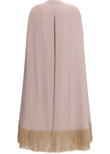 Paltoane DI STAVNITSER Deco crepe Cape SAND Femei (BM 19717889) 2