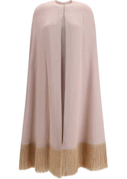 Paltoane DI STAVNITSER Deco crepe Cape SAND Femei (BM 19717889) 1