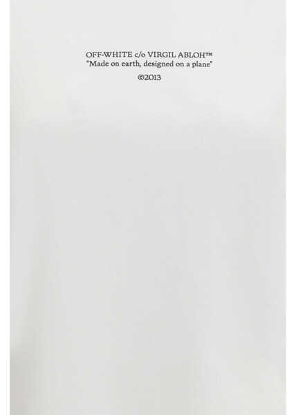 Tricouri Off-White Made on earth, designed on a plane T-shirt WHITE-BLACK Femei (BM 19717895) 3