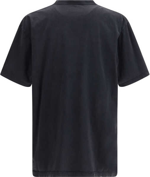 Tricouri Balenciaga Twisted Cotton T-shirt FADED WASHED BLACK Barbati (BM 19717904) 2