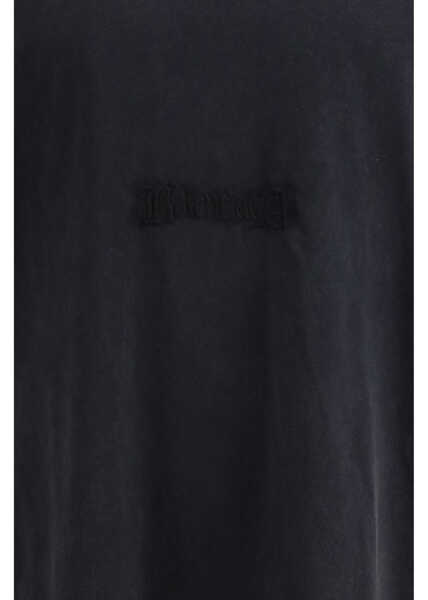 Tricouri Balenciaga Twisted Cotton T-shirt FADED WASHED BLACK Barbati (BM 19717904) 3