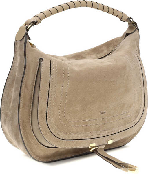 Genti de umar Chloe Marcie suede leather Shoulder Bag BOYISH BROWN Femei (BM 19717907) 2