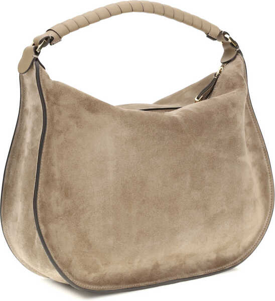 Genti de umar Chloe Marcie suede leather Shoulder Bag BOYISH BROWN Femei (BM 19717907) 3