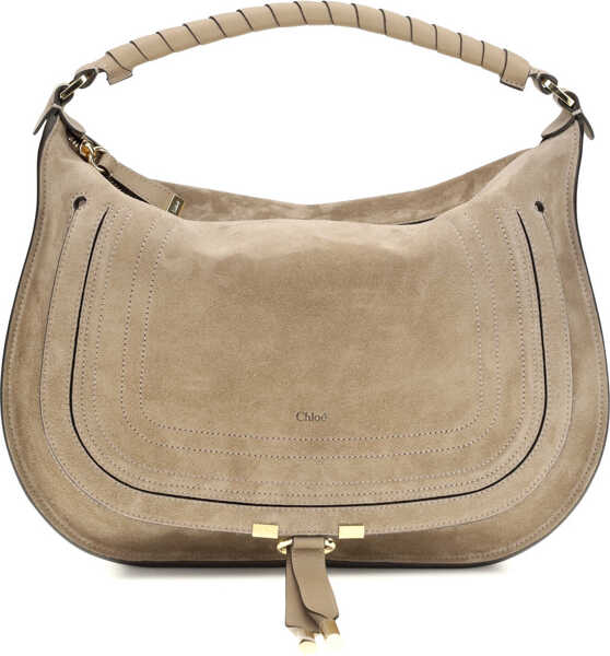 Genti de umar Chloe Marcie suede leather Shoulder Bag BOYISH BROWN Femei (BM 19717907) 1