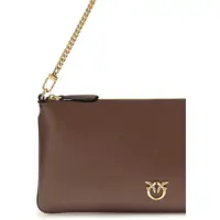 Genti de umar Dama - Genti de umar Pinko Leather Shoulder Bag ROSSO VINO-ANTIQUE GOLD Femei (BM 19717928) - B-mall.ro