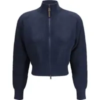 Pulovere casual Cotton enhanced with all-over lurex detailing Cardigan Femei