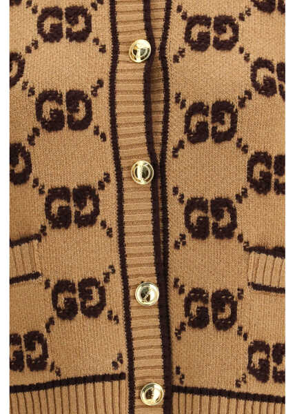 Cardigane Gucci Wool Cardigan CAMEL/BROWN Femei (BM 19717943) 3
