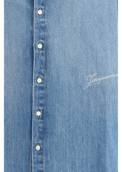 Camasi de blugi JACQUEMUS Simon de-Nmes denim Shirt BLUE/TABAC Barbati (BM 19717958) 3