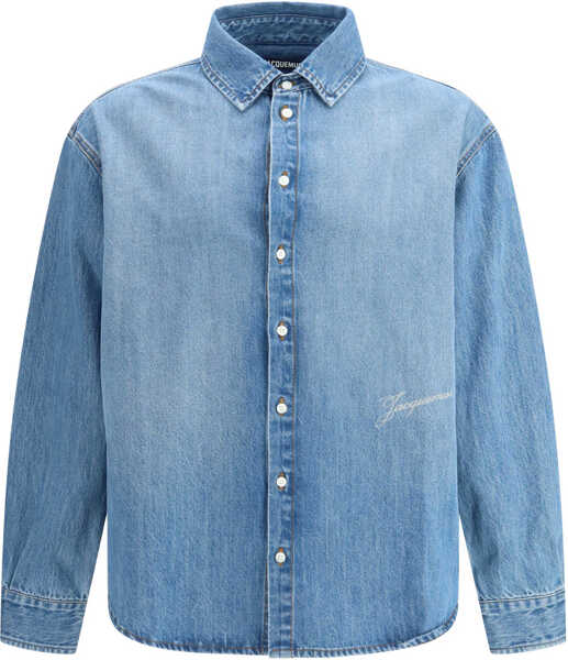 Camasi de blugi JACQUEMUS Simon de-Nmes denim Shirt BLUE/TABAC Barbati (BM 19717958) 1