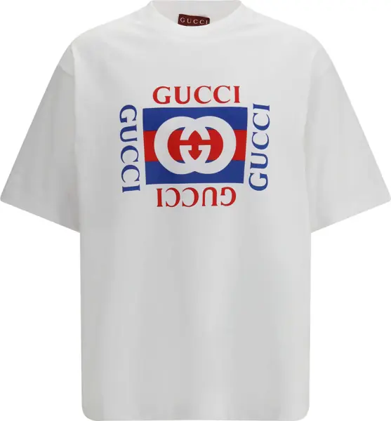 Tricouri Gucci Cotton jersey T-shirt WHITE/MC Barbati (BM 19717961) 1