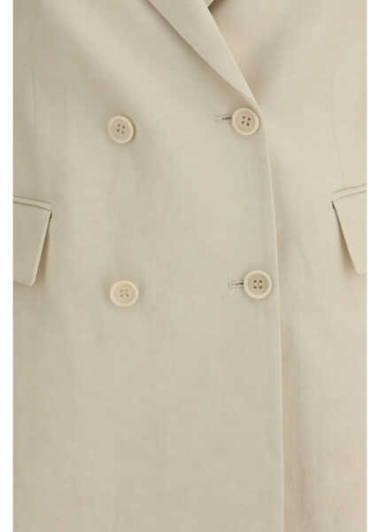 Sacouri P.A.R.O.S.H. Double-breasted Blazer in a ribbed fabric SABBIA Femei (BM 19717967) 3