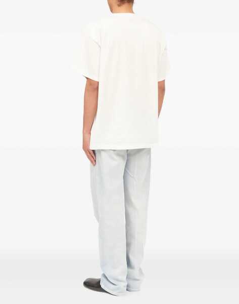 Tricouri MM6 Maison Margiela T-shirt with a digitally inspired key print on the chest OFF WHITE Barbati (BM 19717988) 4