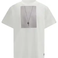 Tricouri T-shirt with a digitally inspired key print on the chest Barbati