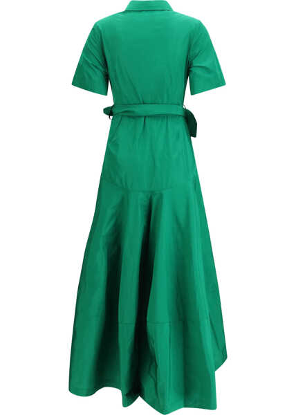 Rochii P.A.R.O.S.H. Short-sleeve shirt Dress VERDE Femei (BM 19717997) 2