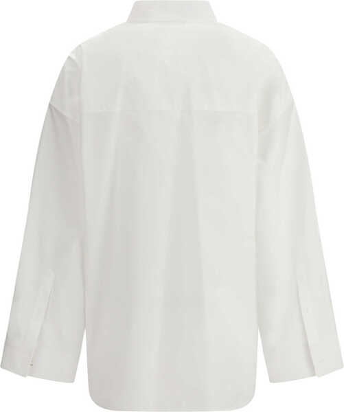 Camasi casual Balenciaga Lace-up cotton Shirt WHITE Femei (BM 19718018) 2