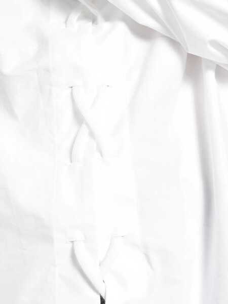 Camasi casual Balenciaga Lace-up cotton Shirt WHITE Femei (BM 19718018) 3