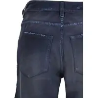 Pantaloni casual Balenciaga Dama - Pantaloni casual Balenciaga Curved Waist denim Trousers NAVY/DIRTY DARK BLUE Femei (BM 19718024) - B-mall.ro