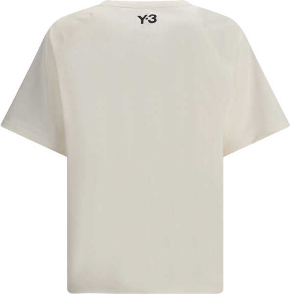 Tricouri Y-3 Short-sleeve T-shirt with raw edges and iconic 3 Stripes CWHITE Barbati (BM 19718030) 2