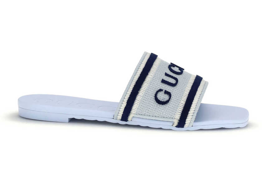 Sandale Gucci WLUNA SLIDE RUBBER&FABRIC PO.LT.B/P.LT.B-BL-NI Femei (BM 19718033) 1