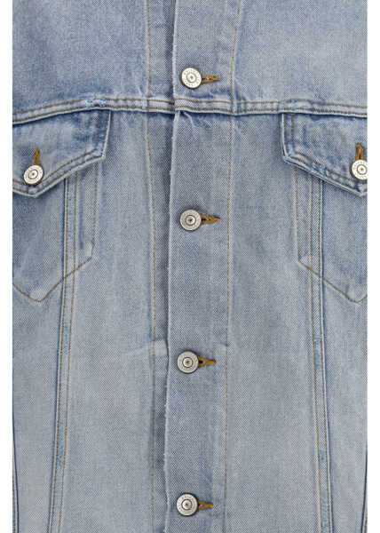 Jachete Balenciaga Regular-fit denim Jacket DIRTY LIGHT BLUE Femei (BM 19718036) 3