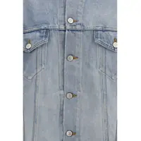 Jachete Dama - Jachete Balenciaga Regular-fit denim Jacket DIRTY LIGHT BLUE Femei (BM 19718036) - B-mall.ro
