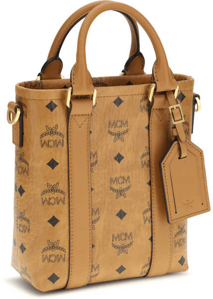 Genti de umar MCM Aren Mini printed canvas Tote Bag COGNAC Femei (BM 19718045) 2