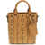MCM Aren Mini printed canvas Tote Bag COGNAC