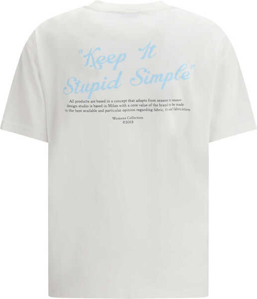 Tricouri Off-White Kiss Quote T-shirt WHITE-BLACK Femei (BM 19718069) 2