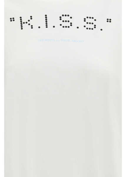 Tricouri Off-White Kiss Quote T-shirt WHITE-BLACK Femei (BM 19718069) 3