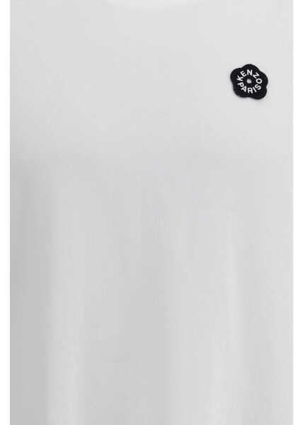 Tricouri Kenzo Cotton T-shirt embroidered with Boke Flower 2.0 WHITE Barbati (BM 19718078) 3
