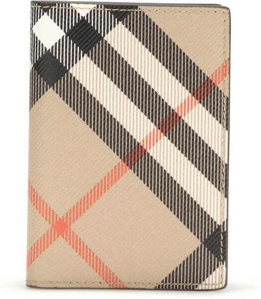 Portofele Burberry Check book Card Holder SAND Barbati (BM 19718093) 1