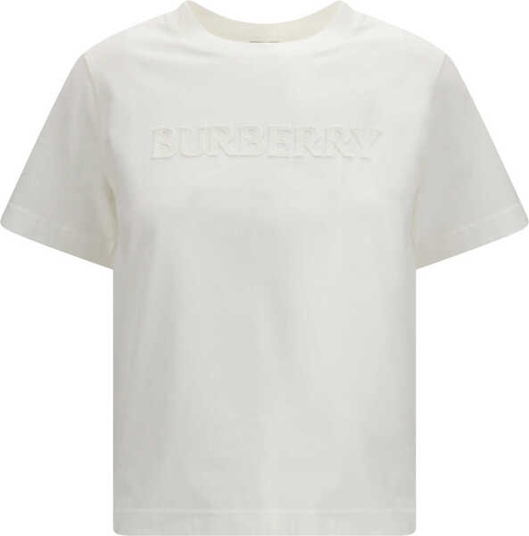 Tricouri Burberry Logo T-shirt CHALK Femei (BM 19718096) 1