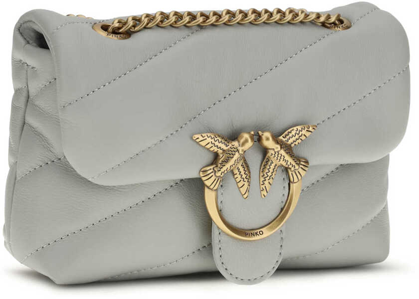 Genti de umar Pinko Love Baby Shoulder Bag GRIGIO PERLA-ANTIQUE GOLD Femei (BM 19718102) 2