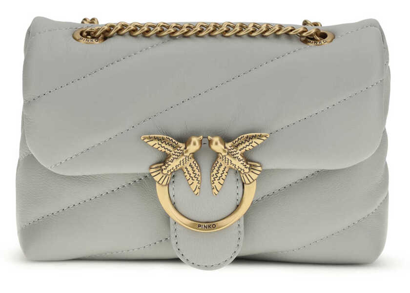 Genti de umar Pinko Love Baby Shoulder Bag GRIGIO PERLA-ANTIQUE GOLD Femei (BM 19718102) 1