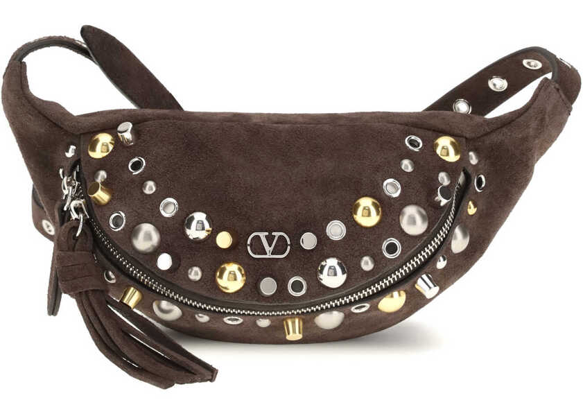 Genti de mana Valentino Garavani Nellcte suede Fanny Pack TESTA DI MORO Barbati (BM 19718108) 1