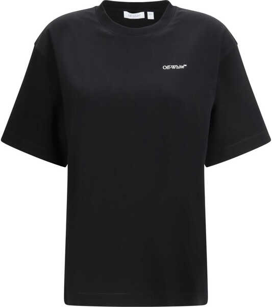 Tricouri Off-White Half Arrow Skate Logo T-shirt BLACK-WHITE Femei (BM 19718111) 1