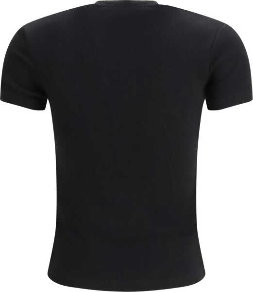 Tricouri Off-White Off Stamp Rib Basic T-shirt BLACK-WHITE Femei (BM 19718129) 2