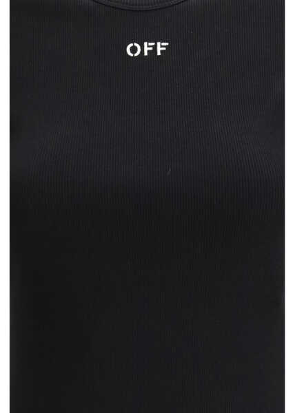 Tricouri Off-White Off Stamp Rib Basic T-shirt BLACK-WHITE Femei (BM 19718129) 3