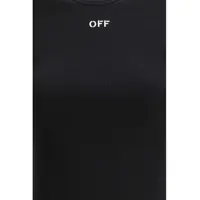 Tricouri Dama - Tricouri Off-White Off Stamp Rib Basic T-shirt BLACK-WHITE Femei (BM 19718129) - B-mall.ro