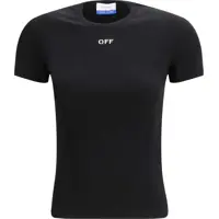 Tricouri Off Stamp Rib Basic T-shirt Femei