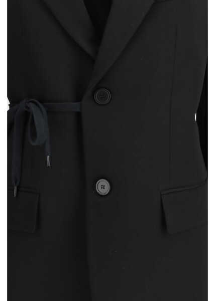 Jachete Balenciaga Barathea wool tailored Jacket BLACK Femei (BM 19718165) 3