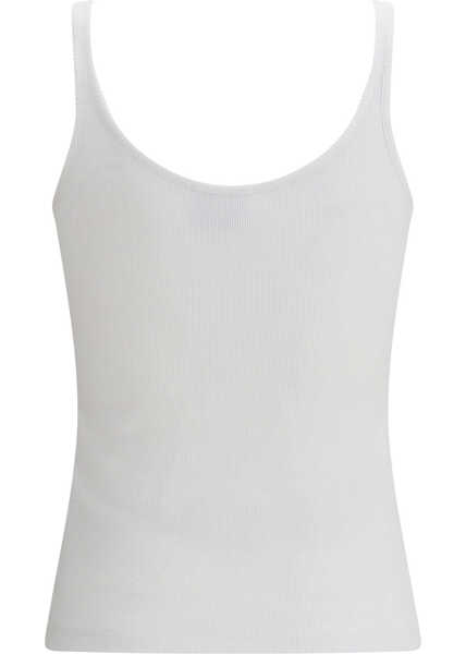 Topuri Off-White Off Stamp Rib Tank Top WHITE-BLACK Femei (BM 19718183) 2