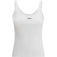 Topuri Off Stamp Rib Tank Top Femei