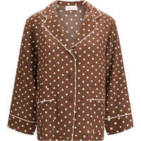 Camasi casual Polka-dot silk Shirt Femei
