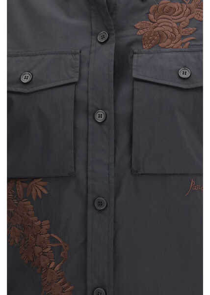Camasi casual P.A.R.O.S.H. Embroidered Shirt NERO Femei (BM 19718213) 3